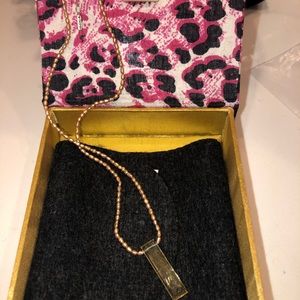 Chan Luu citrine and pink seed pearl necklace